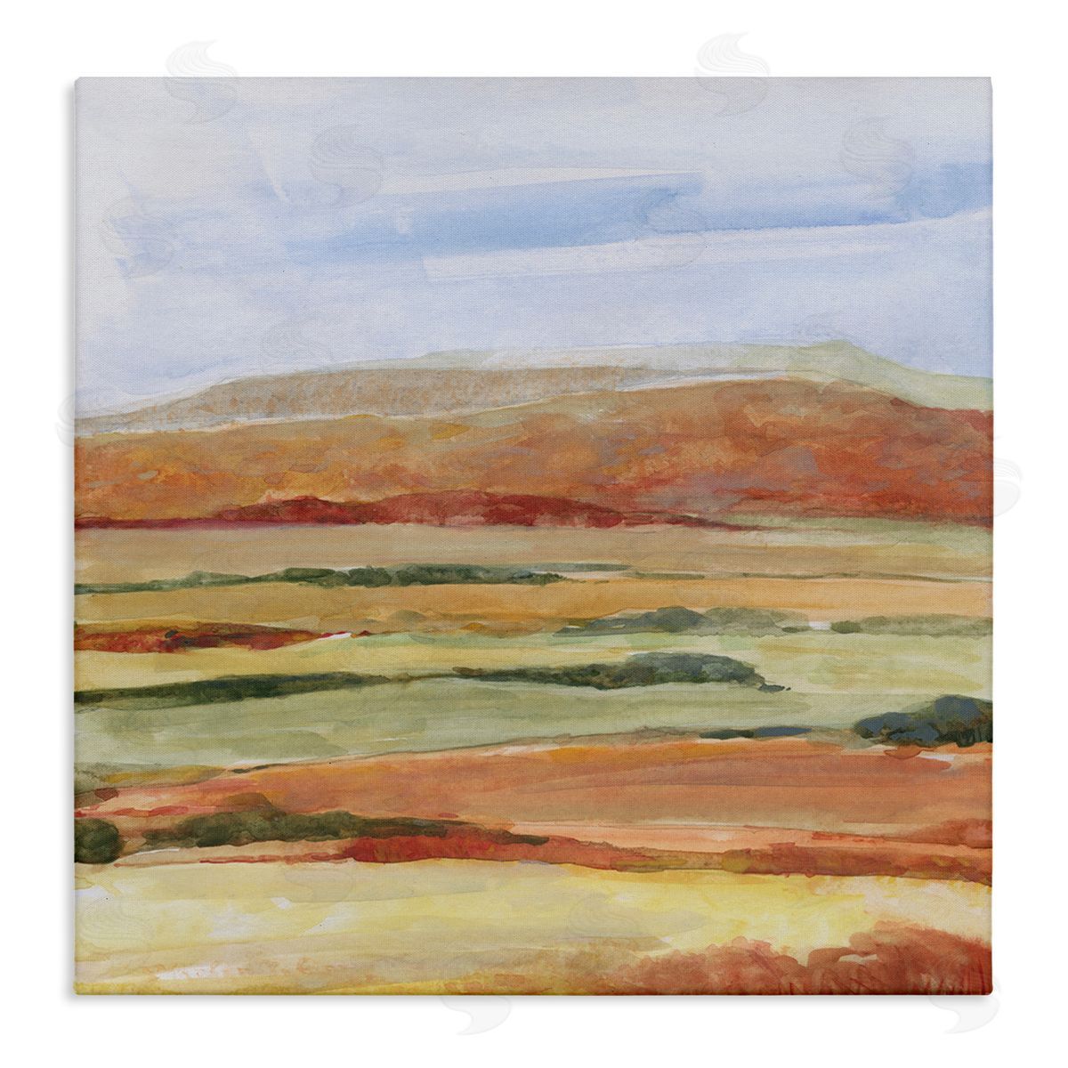 Sally Swatland Abstract Desert Landscape Stretched Canvas Wall Art Print