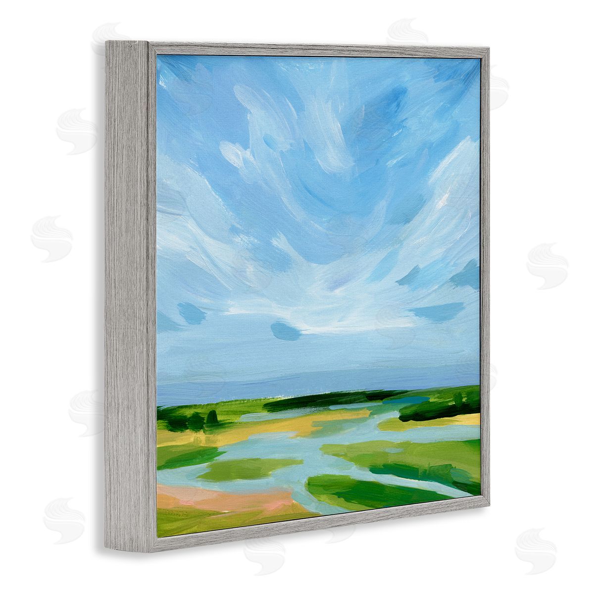 Victoria Barnes Rural Nature Landscape Gray Framed Glicee Wall Art Print