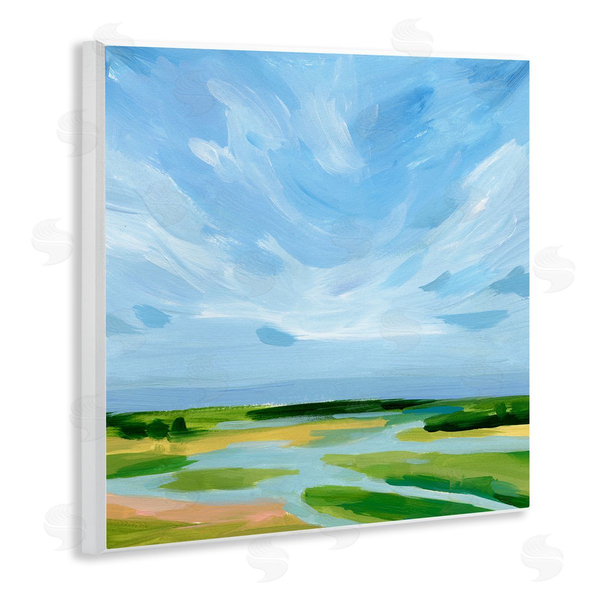 Victoria Barnes Rural Nature Landscape Wooden Wall Plaque Art Print