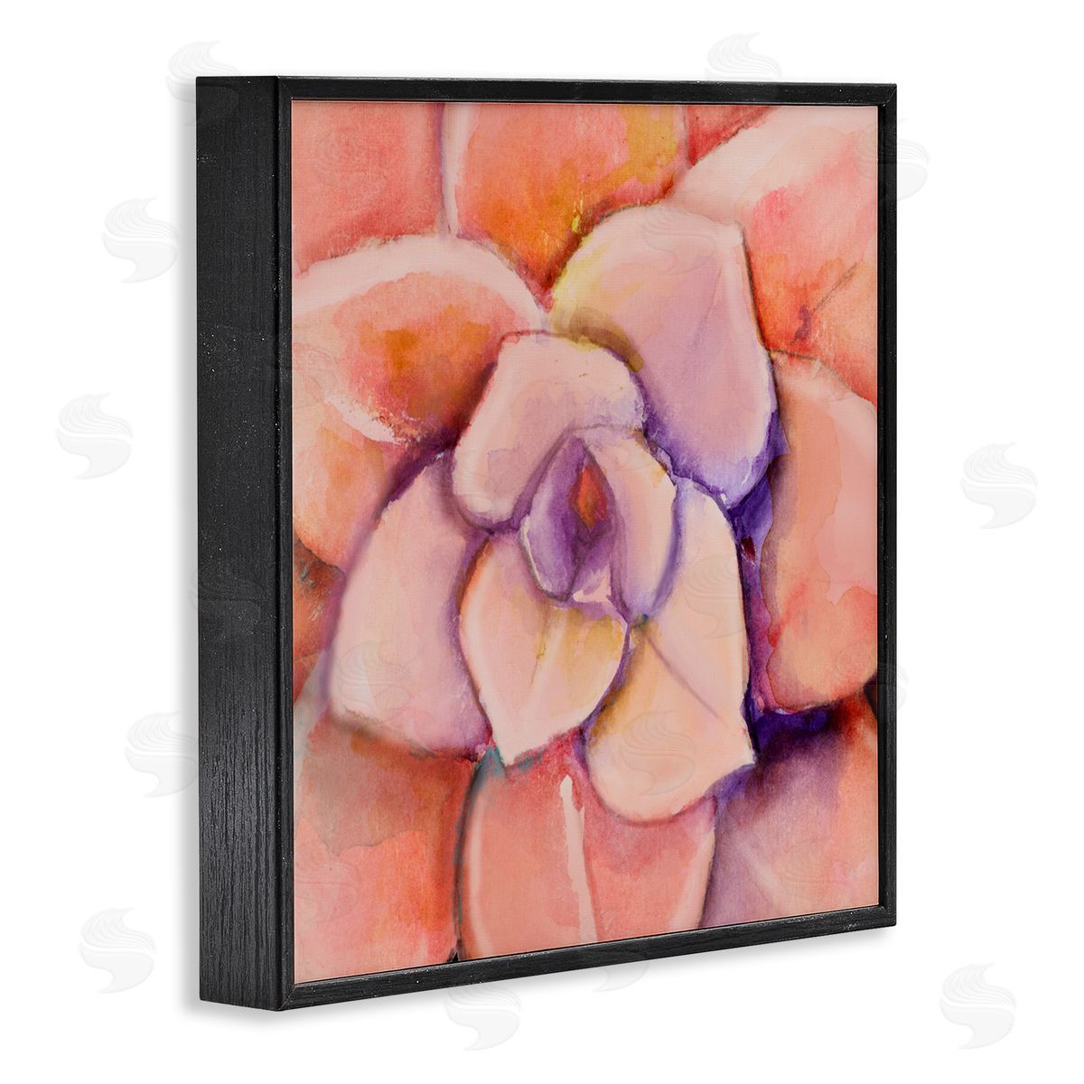 Patricia Pinto Pink Flower Petals Painting Black Framed Glicee Wall Art Print