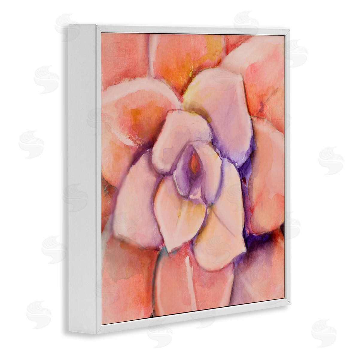 Patricia Pinto Pink Flower Petals Painting White Framed Glicee Wall Art Print