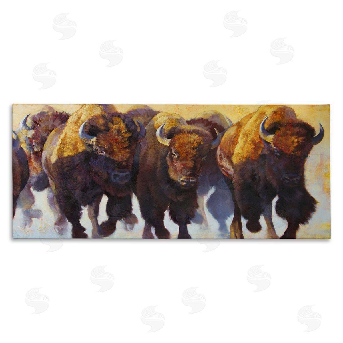 Julie T. Chapman Herd of Bison Painting