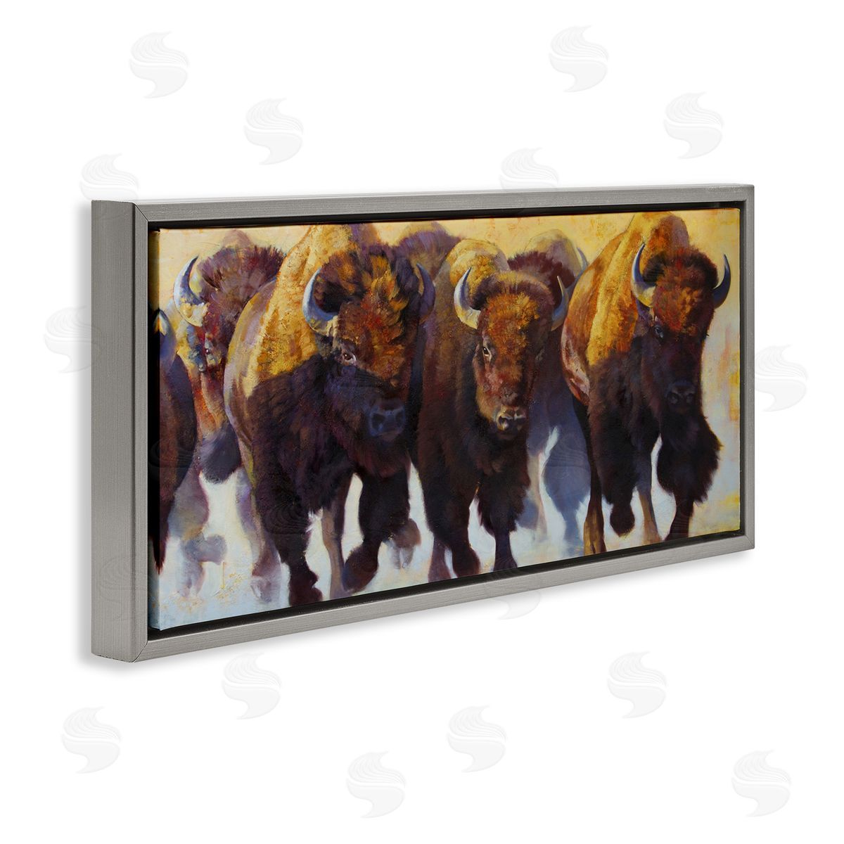 Julie T. Chapman Herd of Bison Painting
