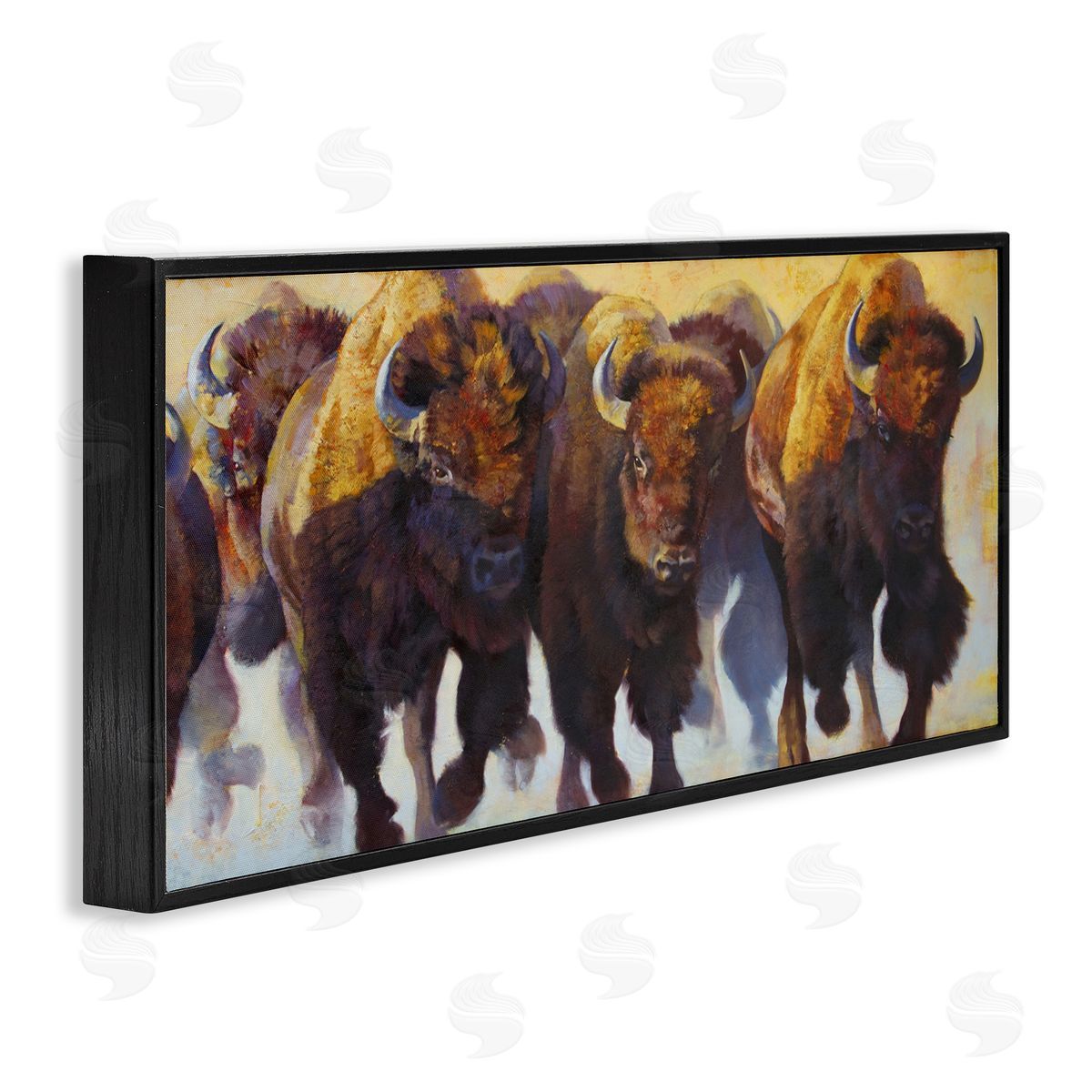 Julie T. Chapman Herd of Bison Painting