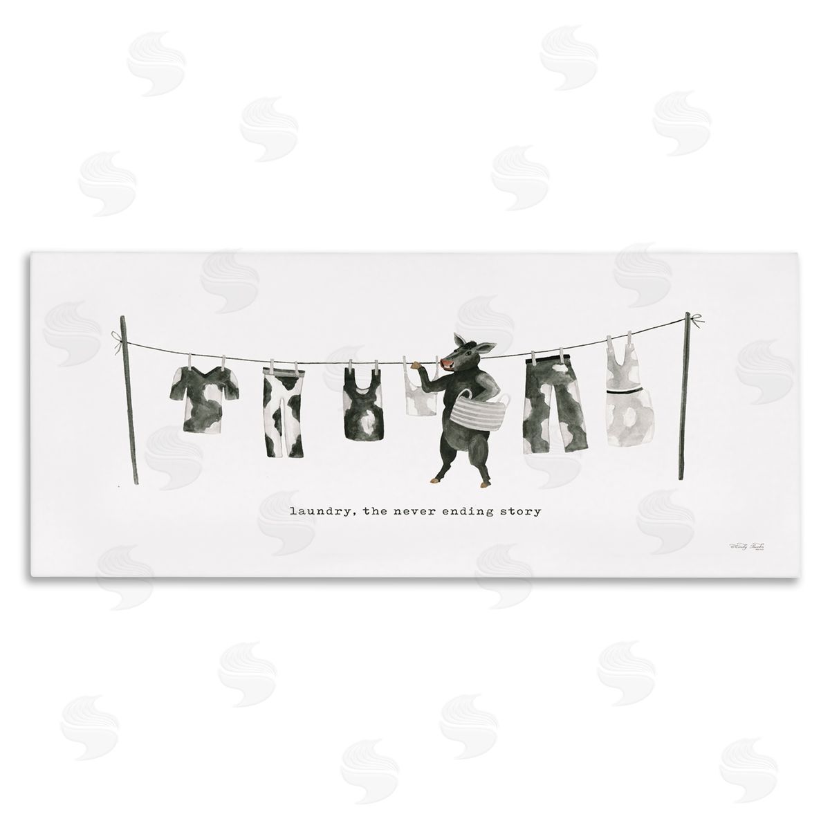 Cindy Jacobs Cow Doing Laundry