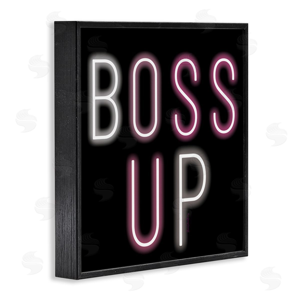Yvonne Coleman Burney Boss Up Modern Phrase Black Framed Glicee Wall Art Print
