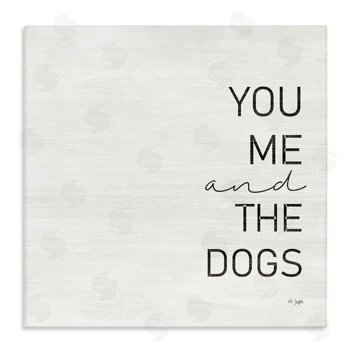 Jaxn Blvd. Family Pet Loving Phrase Stretched Canvas Wall Art Print