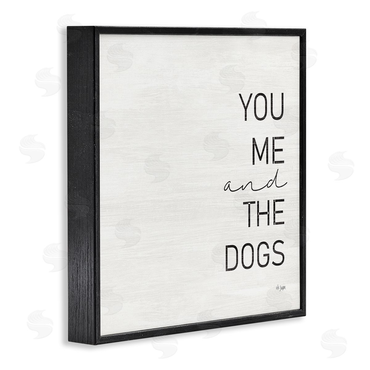 Jaxn Blvd. Family Pet Loving Phrase Black Framed Glicee Wall Art Print
