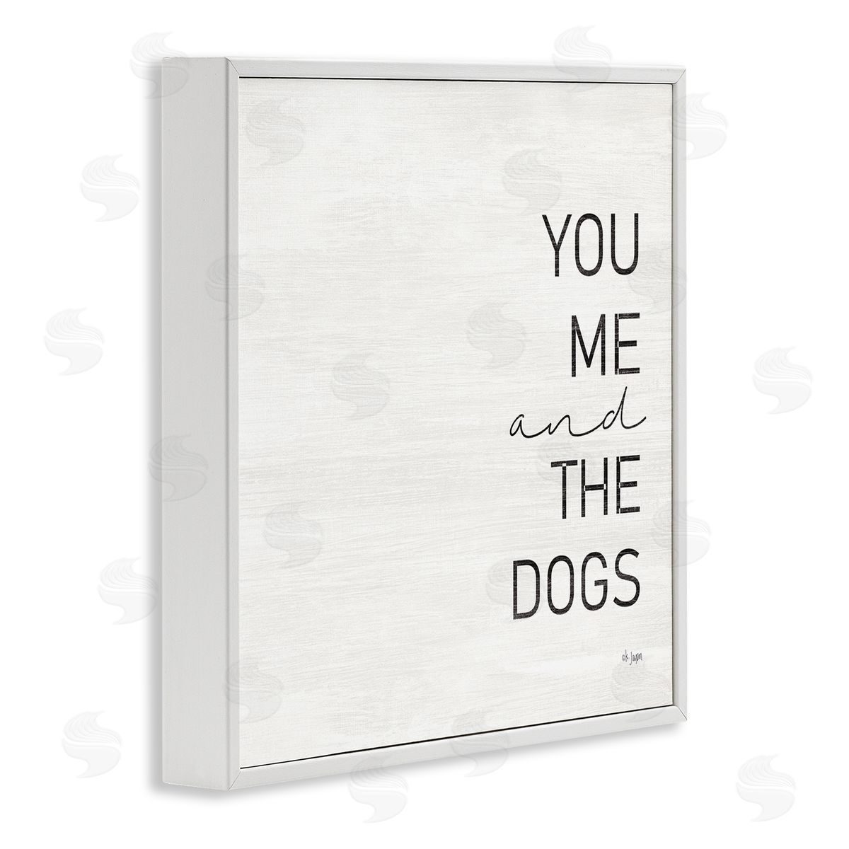 Jaxn Blvd. Family Pet Loving Phrase White Framed Glicee Wall Art Print