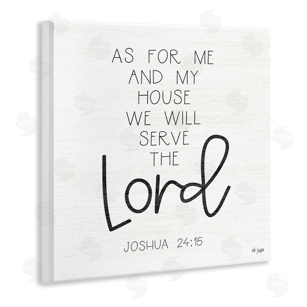 Jaxn Blvd. Joshua 24:15 Spiritual Verse Wooden Wall Plaque Art Print