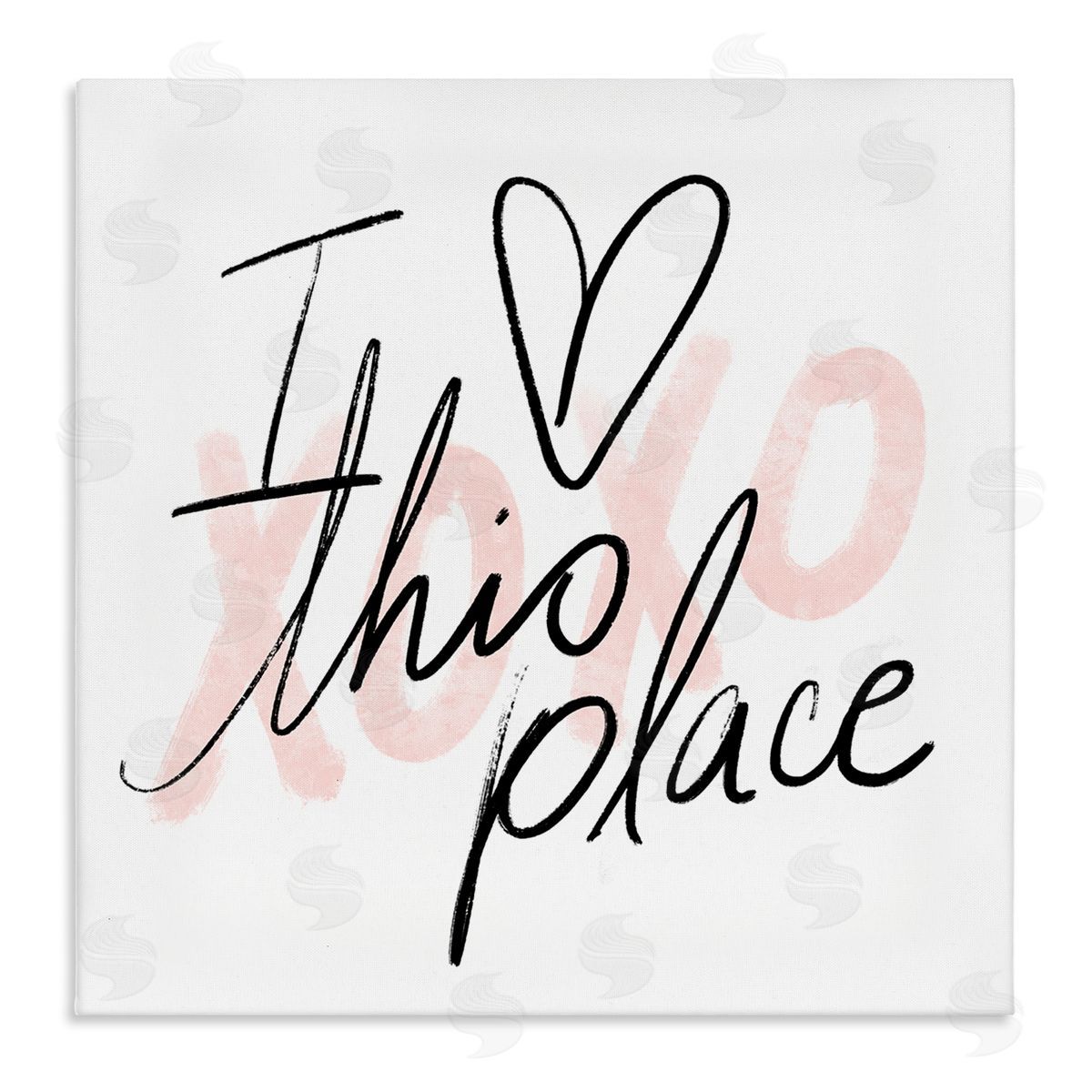 Love This Place Xoxo Canvas Wall Art, Home Decor by Stupell Studio