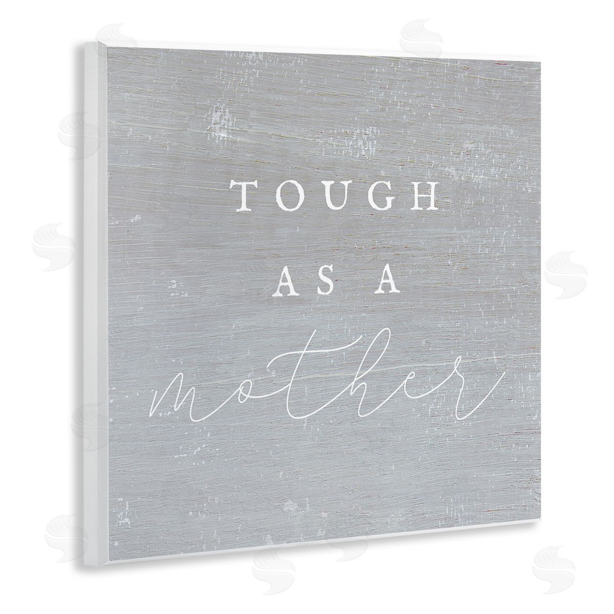 Stupell Studio Tough As A Mother Phrase Wooden Wall Plaque Art Print