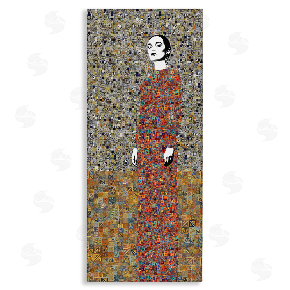 Jose Cacho Woman Nouveau Collage