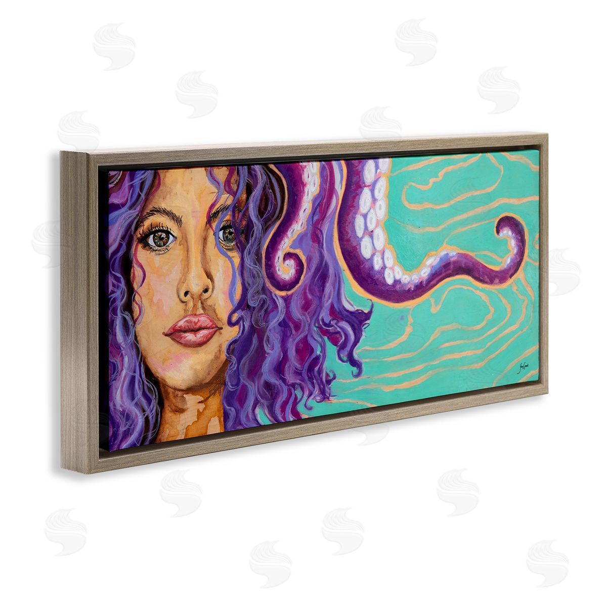 Stacy Gresell Modern Octopus Girl Portrait