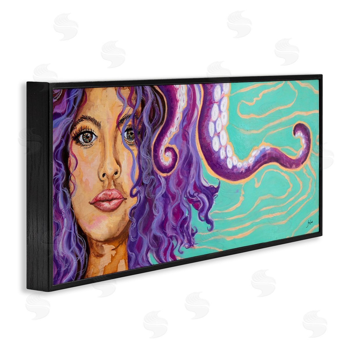 Stacy Gresell Modern Octopus Girl Portrait