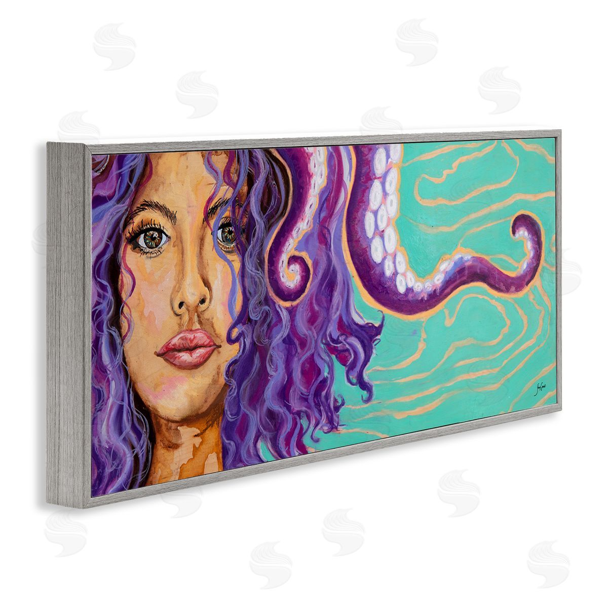 Stacy Gresell Modern Octopus Girl Portrait