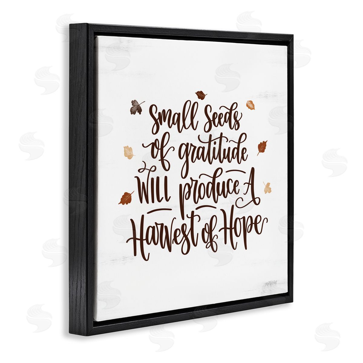 Imperfect Dust Harvest of Hope Phrase Black Floating Frame Canvas Wall Art Print