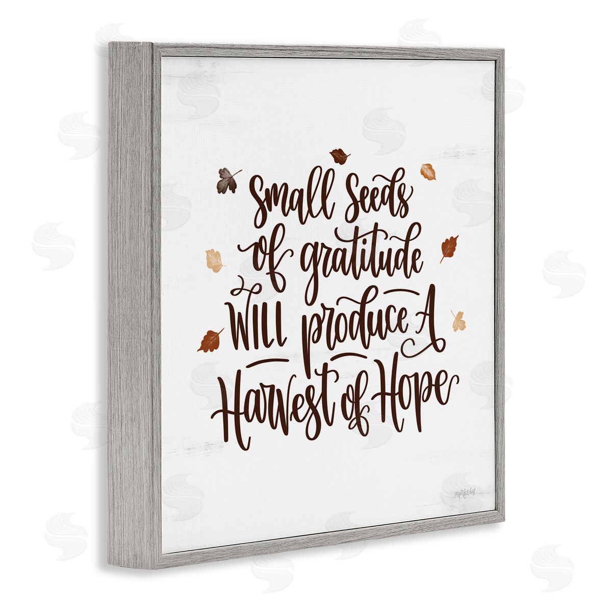 Imperfect Dust Harvest of Hope Phrase Gray Framed Glicee Wall Art Print