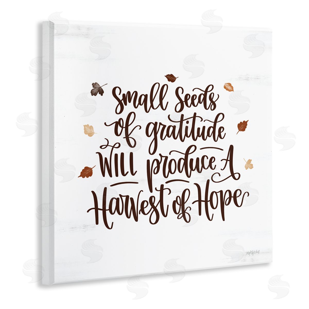 Imperfect Dust Harvest of Hope Phrase Wooden Wall Plaque Art Print