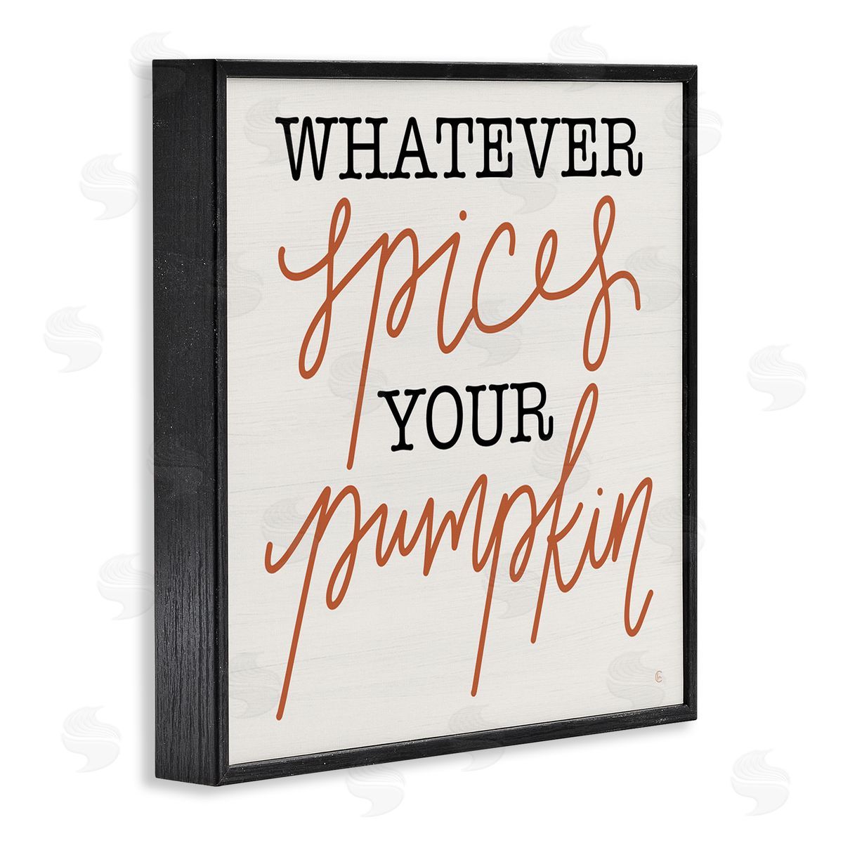 Fearfully Made Creations Whatever Spices Your Pumpkin Black Framed Glicee Wall Art Print