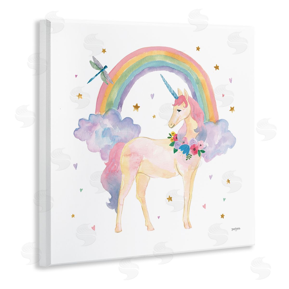 Jenaya Jackson Magical Friends Unicorn Wooden Wall Plaque Art Print