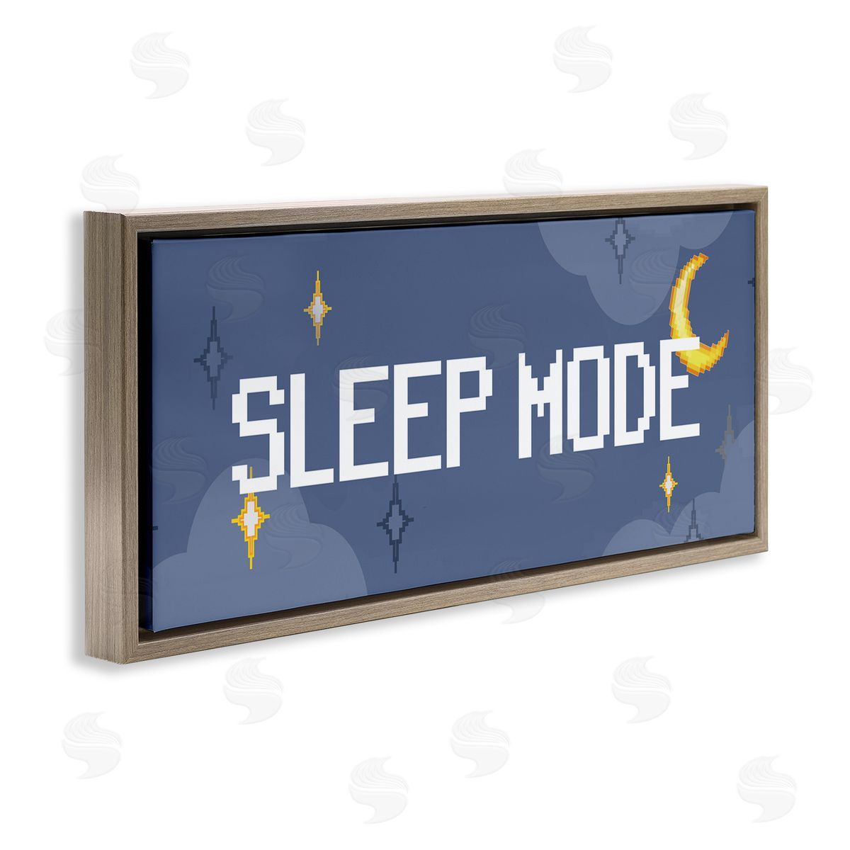 Stupell Studio Sleep Mode Pixel Phrase