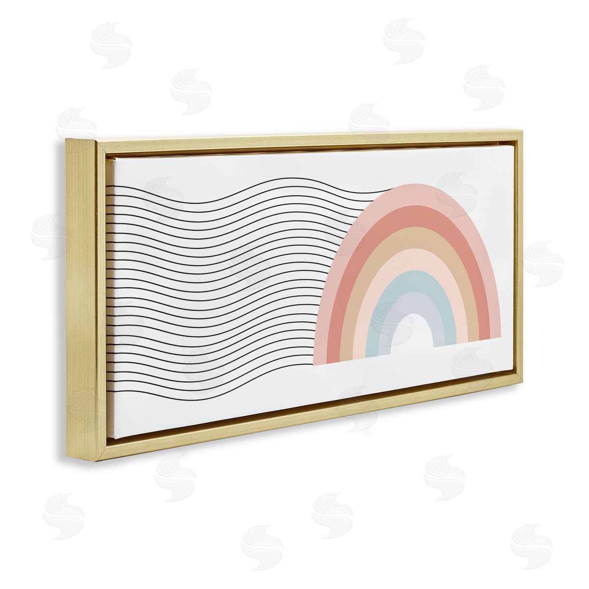 Stupell Studio Wavy Rainbow Pattern