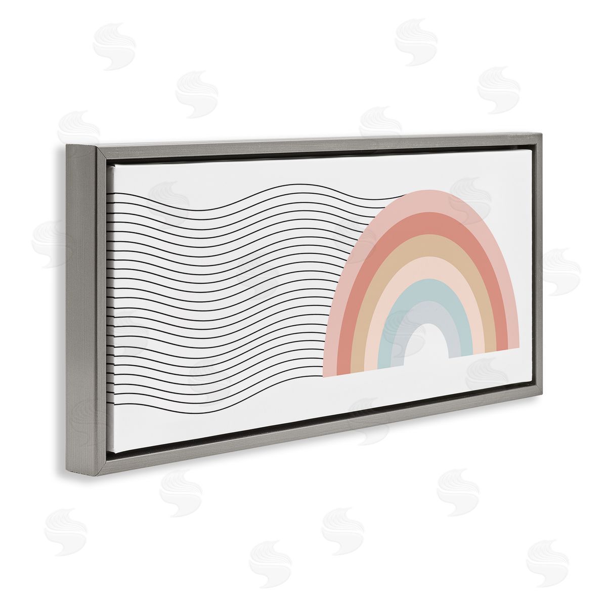 Stupell Studio Wavy Rainbow Pattern