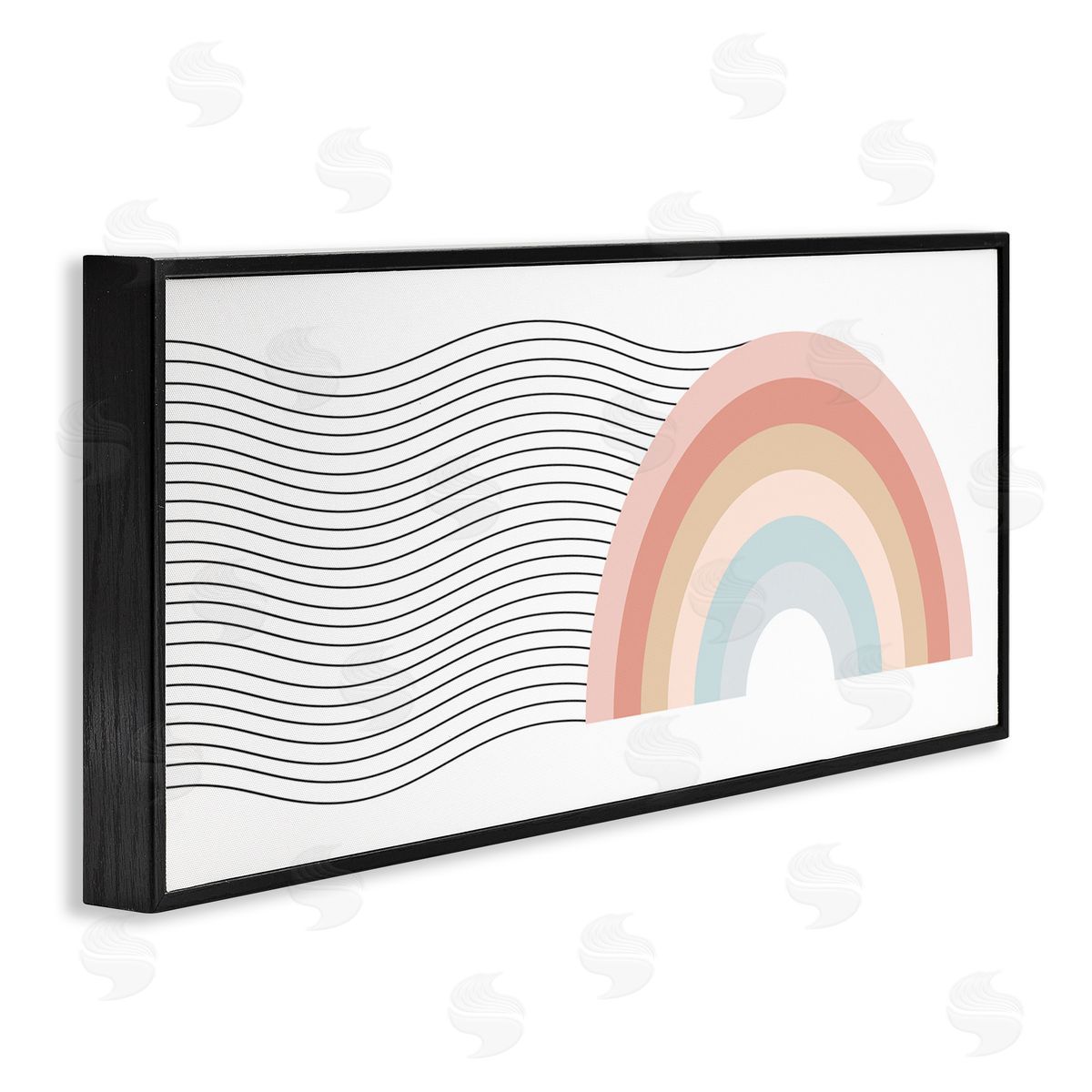 Stupell Studio Wavy Rainbow Pattern