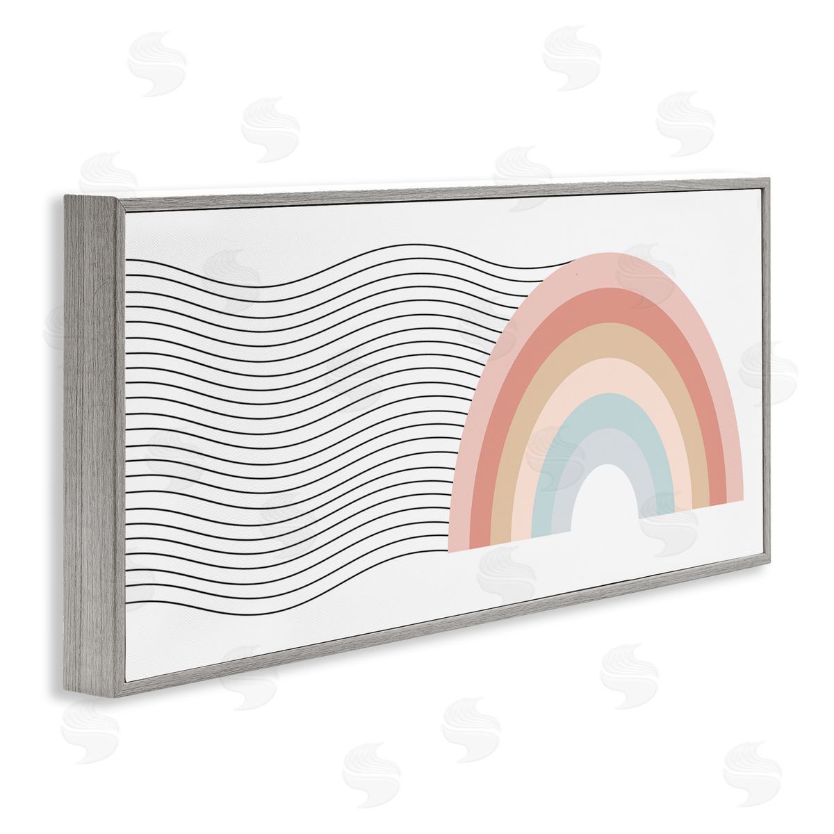 Stupell Studio Wavy Rainbow Pattern