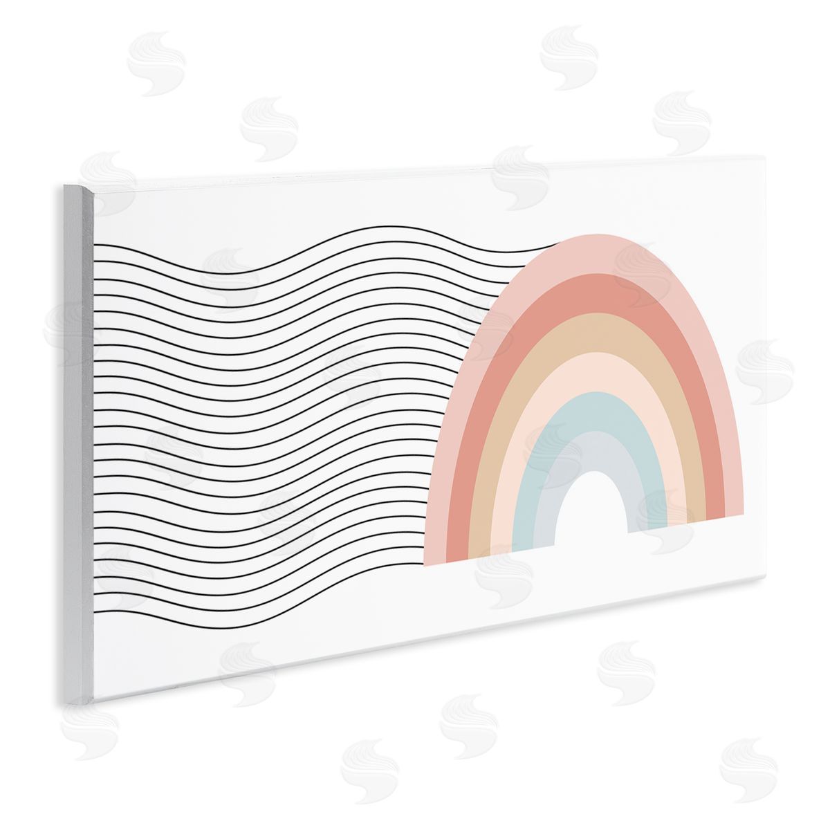 Stupell Studio Wavy Rainbow Pattern