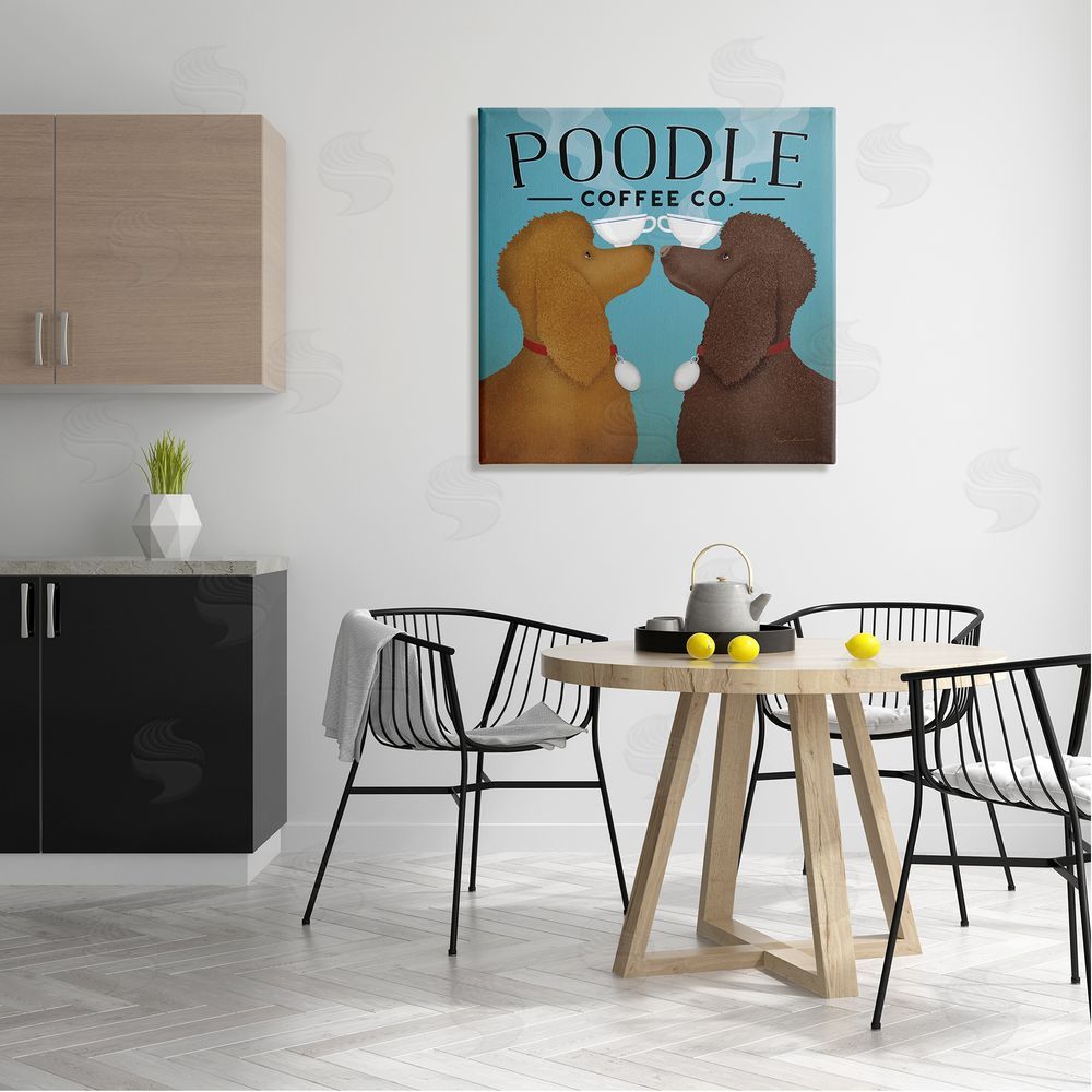 Ryan Fowler Vintage Poodle Coffee Co Canvas Wall Art in Room