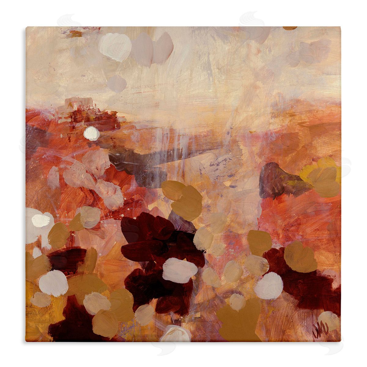 Jodi Maas Desert Landscape Abstraction Stretched Canvas Wall Art Print