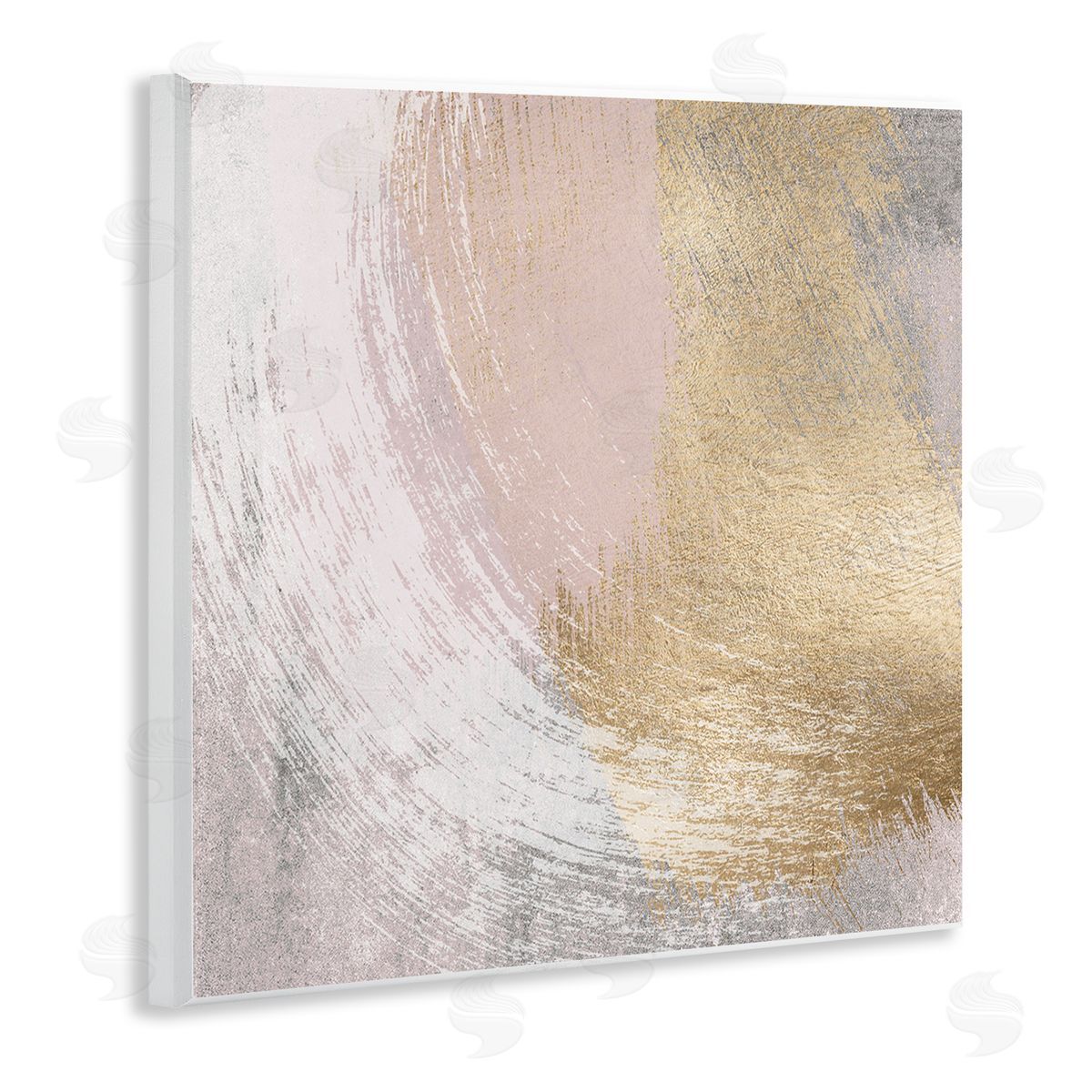 LSR Design Studio Glam & Pink Abstract Wooden Wall Plaque Art Print