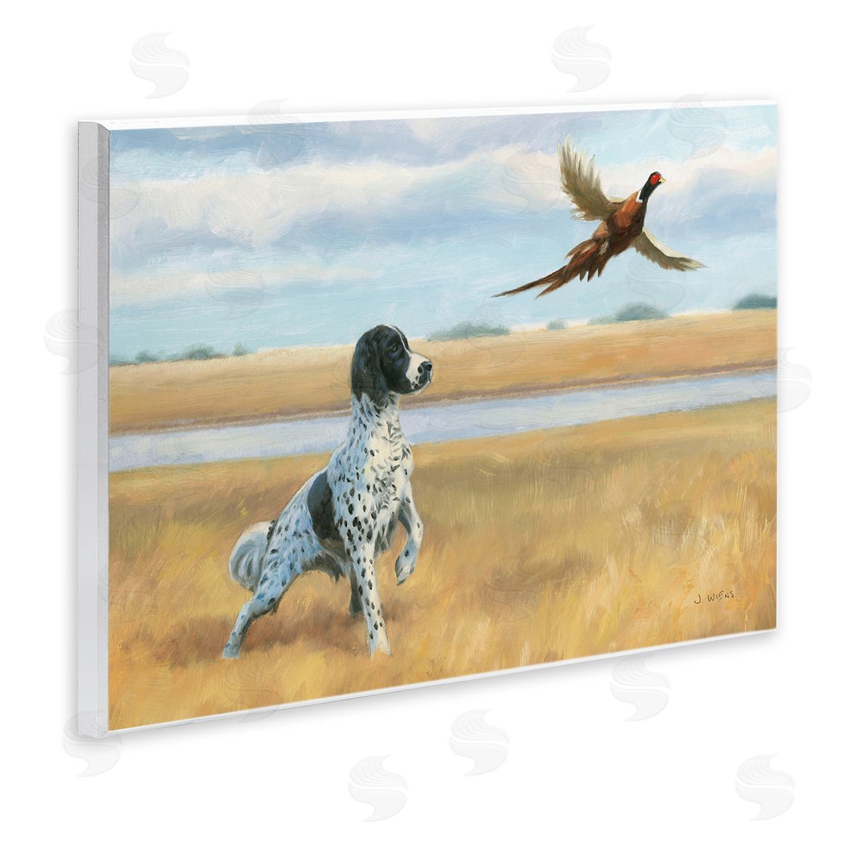 Pointer Dog & Pheasant Wood Plaque Wall Art, Home Decor by James Wiens