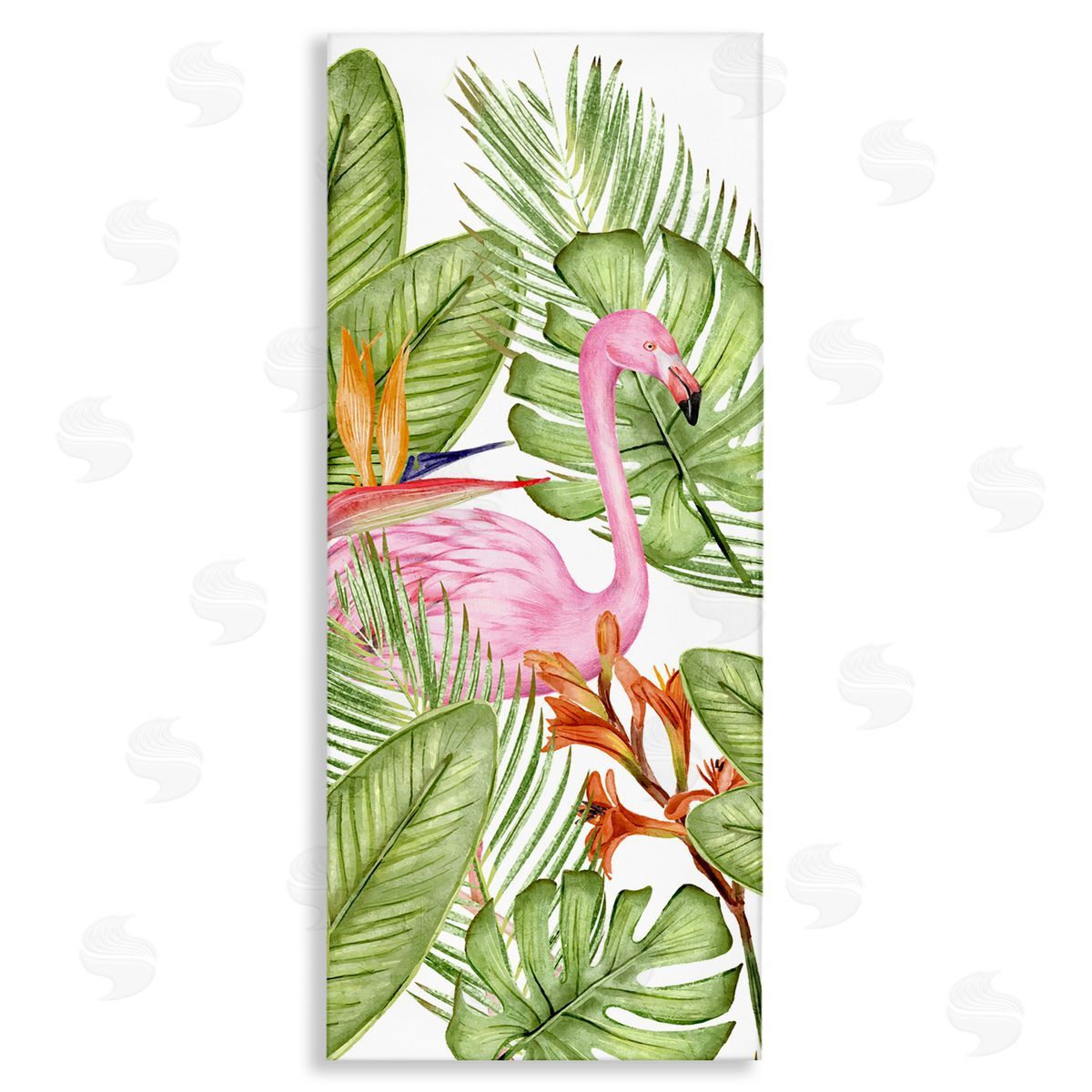 Kim Allen Flamingo & Monstera Leaves