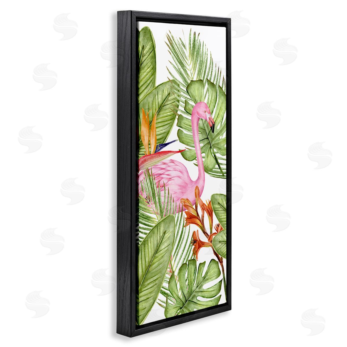 Kim Allen Flamingo & Monstera Leaves