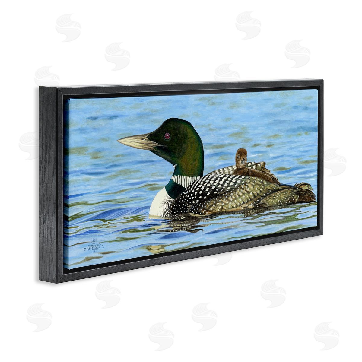 David Graham Mallard & Duckling in Water