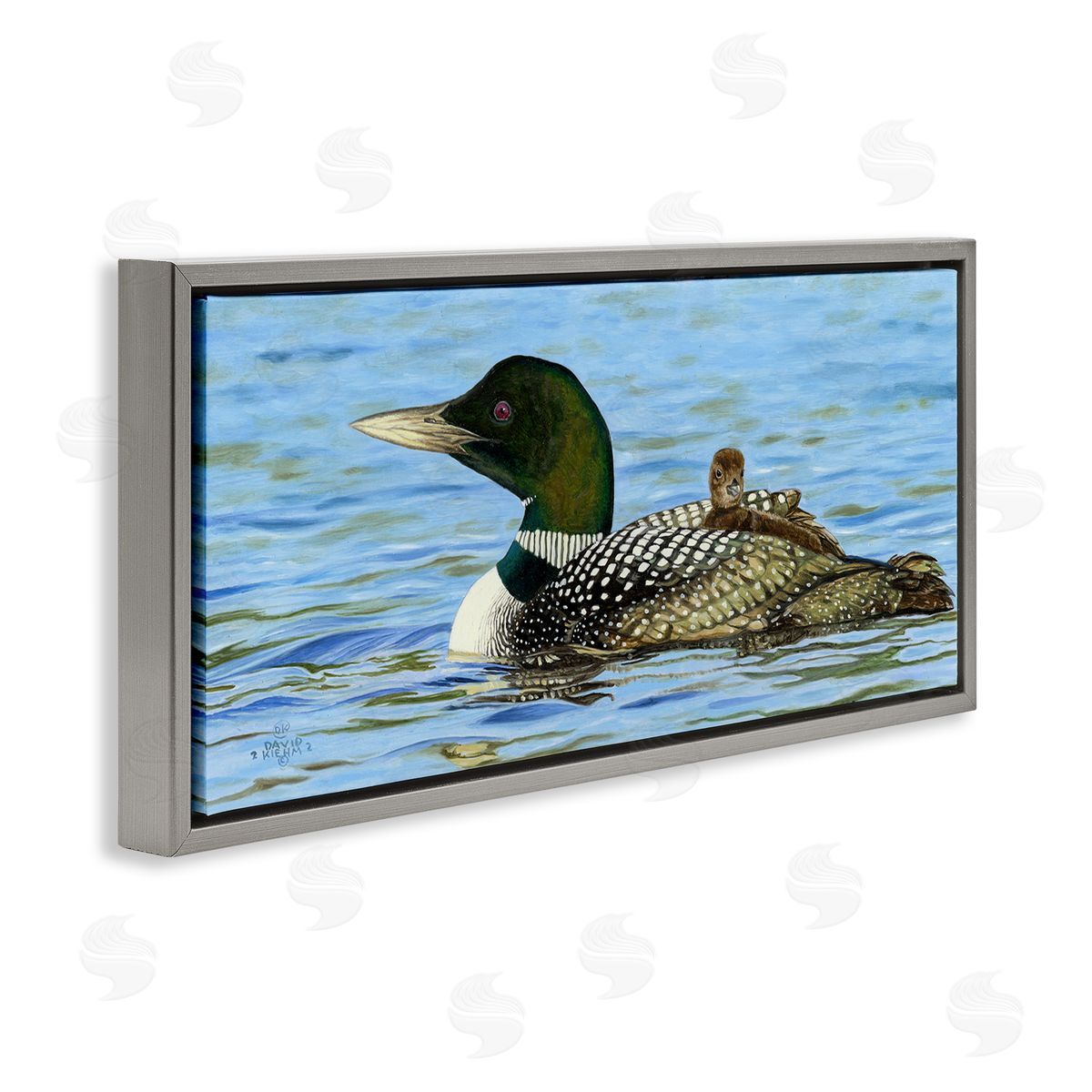 David Graham Mallard & Duckling in Water