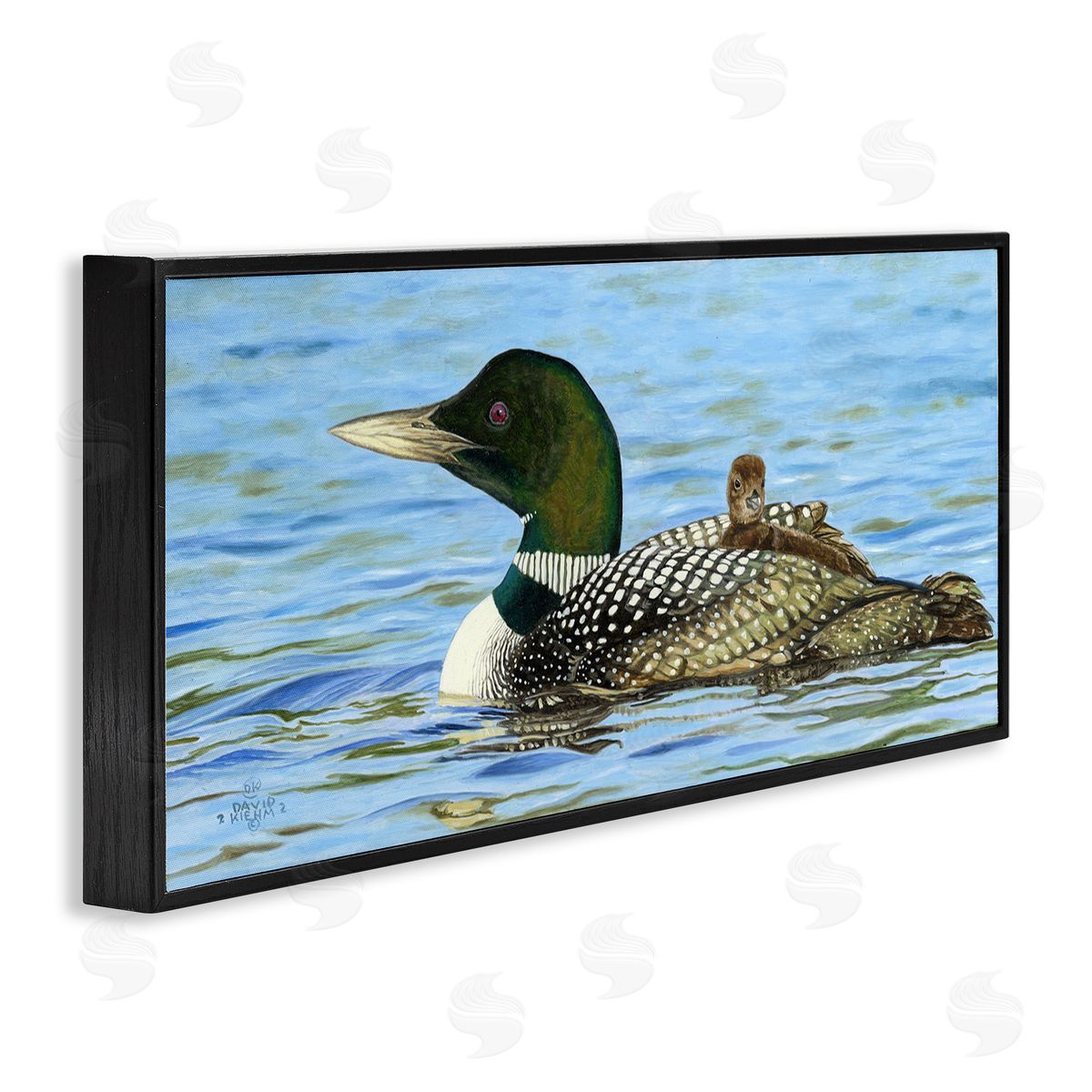 David Graham Mallard & Duckling in Water