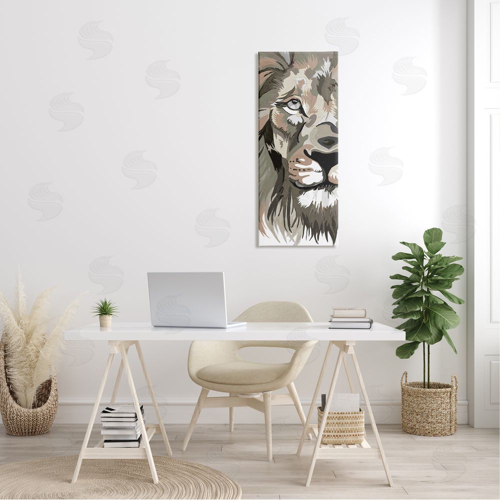 Chelsea Goodrich Muted Lion Face Portrait