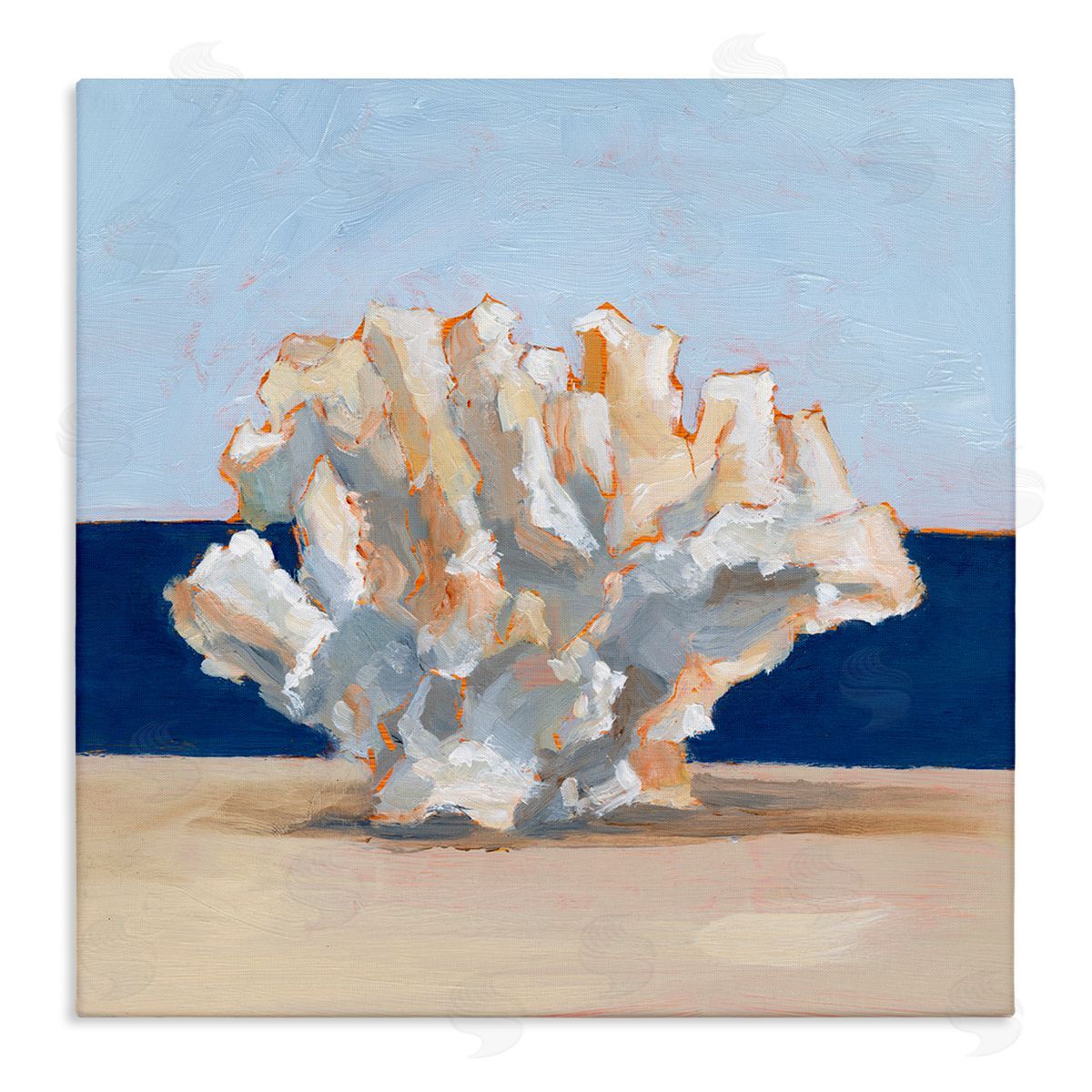 Ethan Harper Coral Still Life Painting Stretched Canvas Wall Art Print