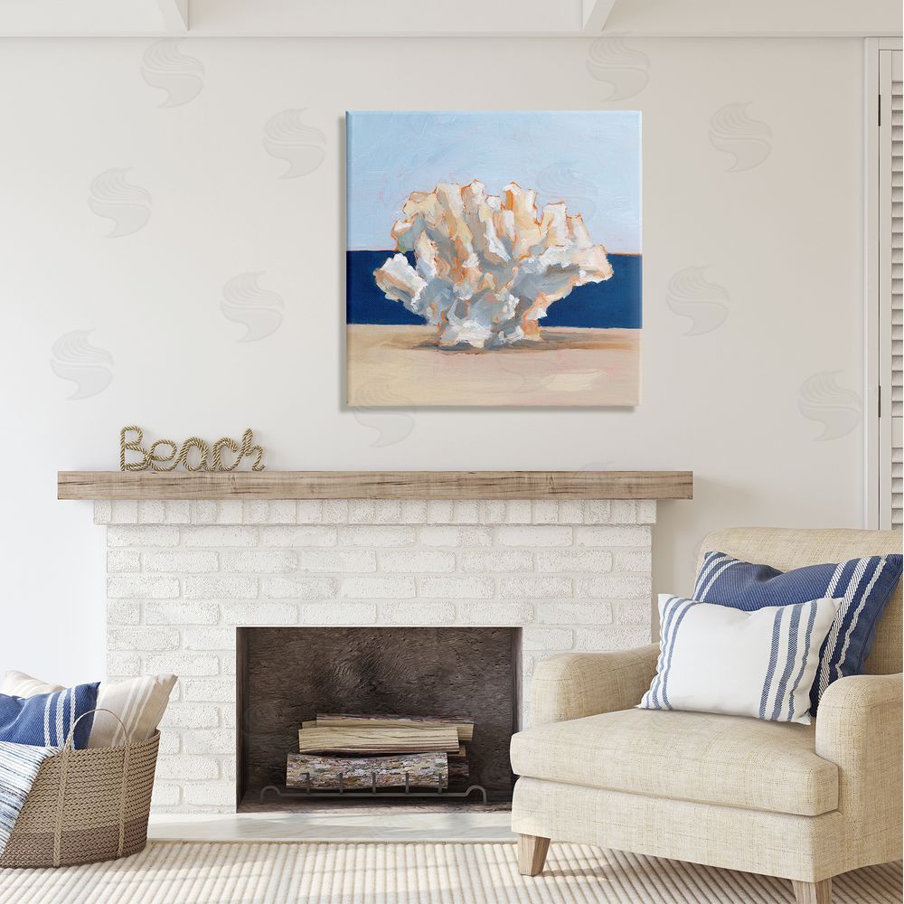 Ethan Harper Coral Still Life Painting Canvas Wall Art in Room