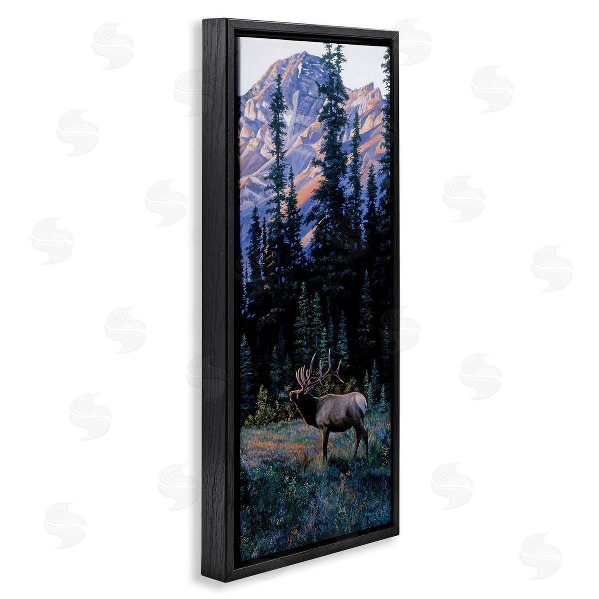 Andrew Kiss Deer in Mountain Landscape