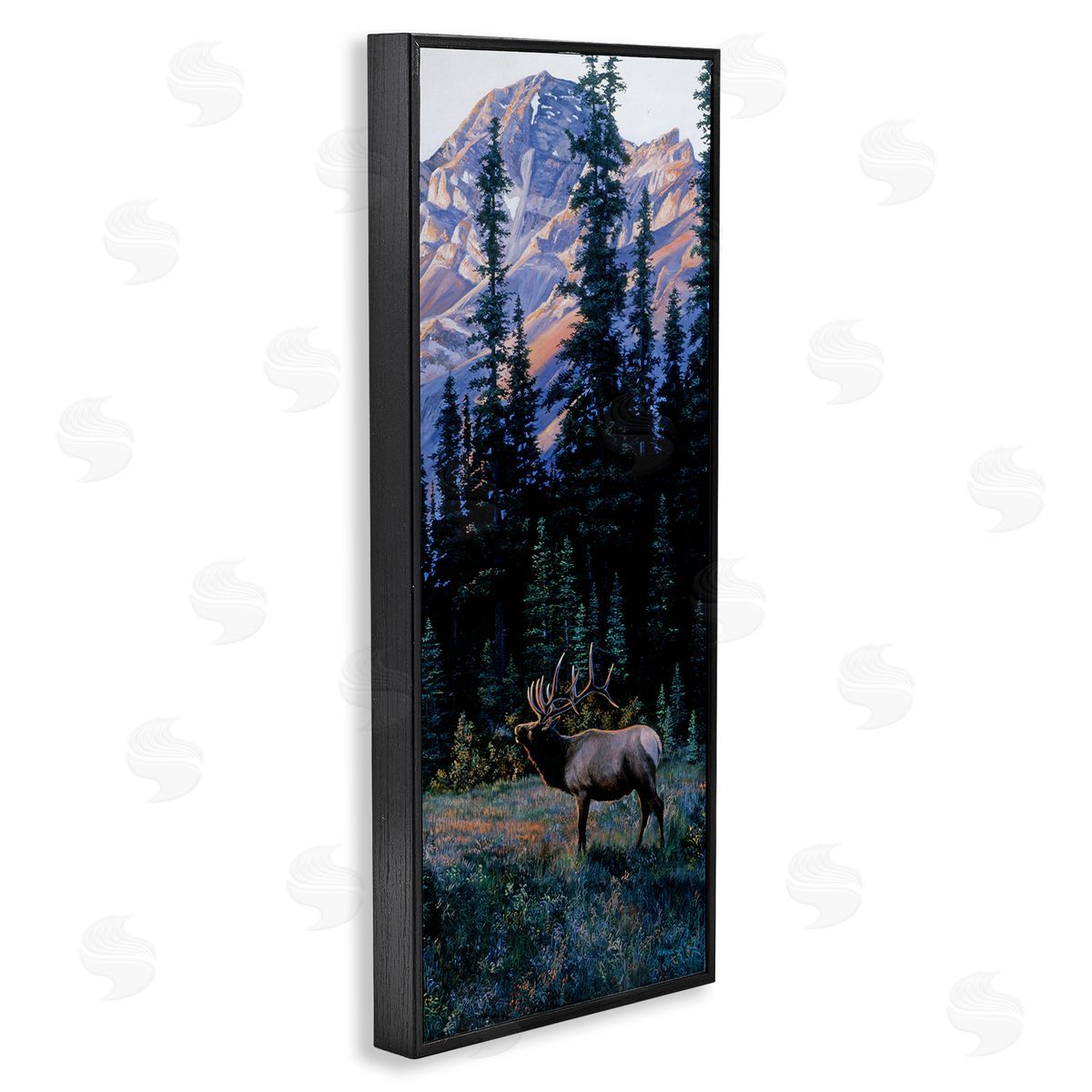 Andrew Kiss Deer in Mountain Landscape