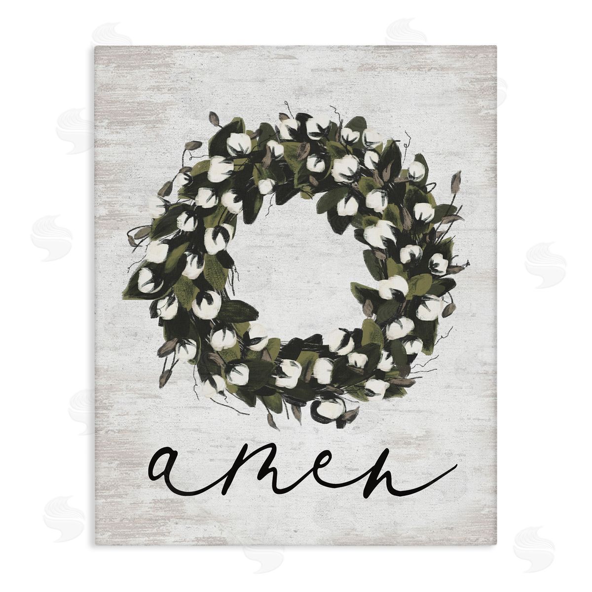 stupell industries Lettered and Lined | Amen Country Wreath Wall Art