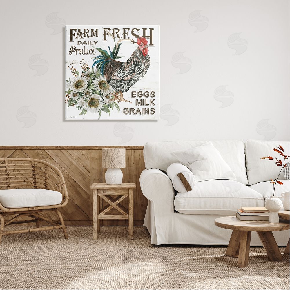 Cindy Jacobs Farm Fresh Country Hen Canvas Wall Art in Room