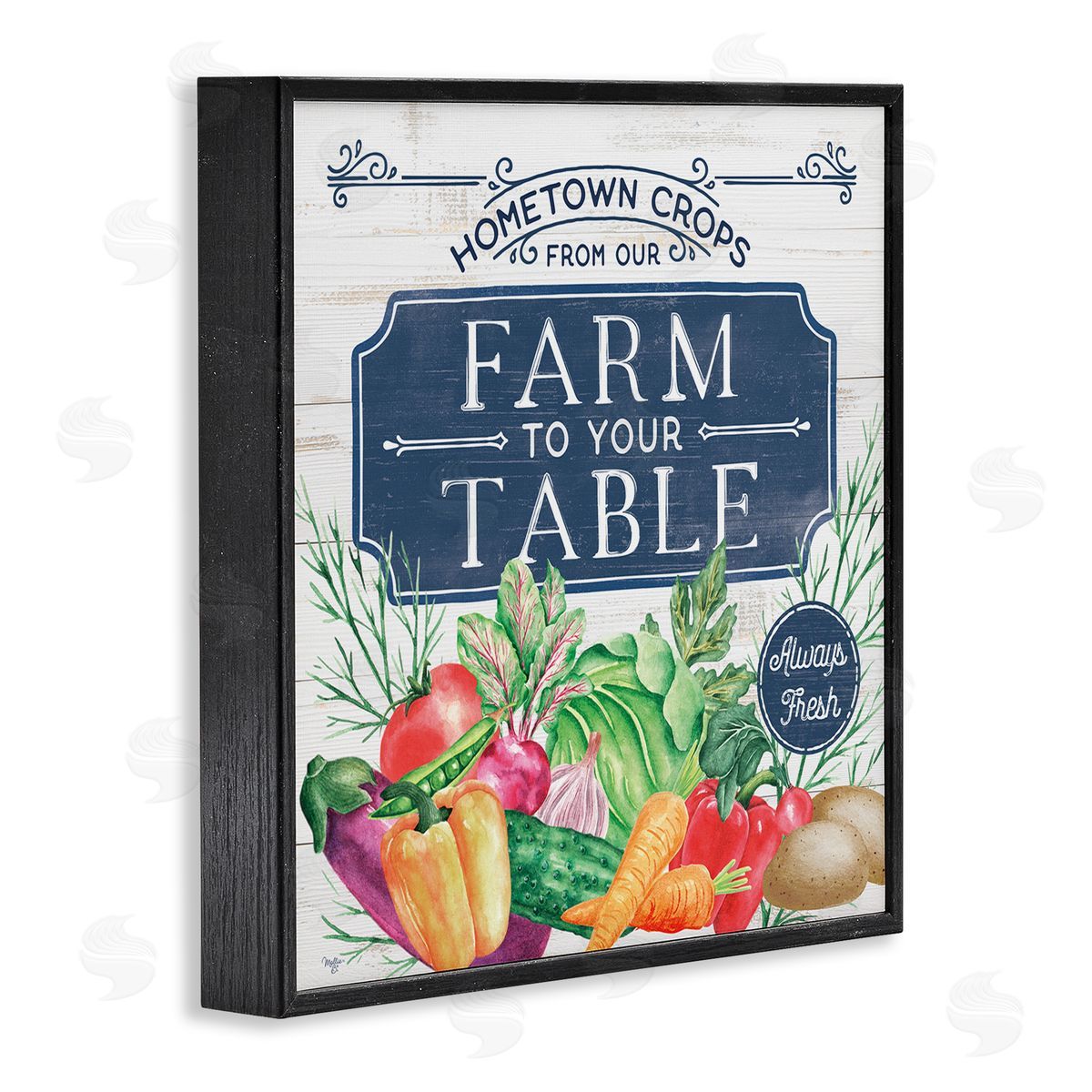 Mollie B. Farm To Table Crops Black Framed Glicee Wall Art Print