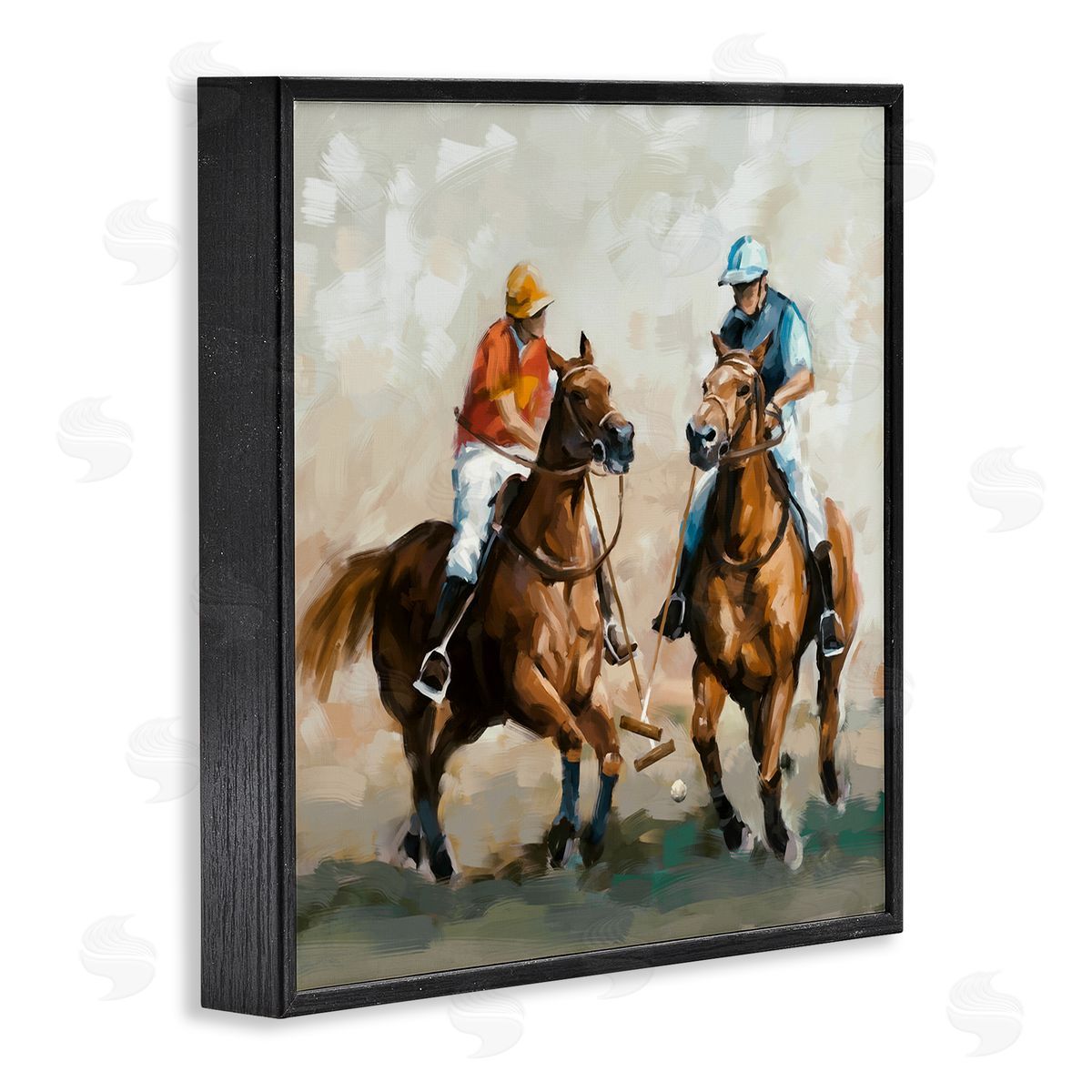 Ziwei Li Equestrian Sport Horses Black Framed Glicee Wall Art Print