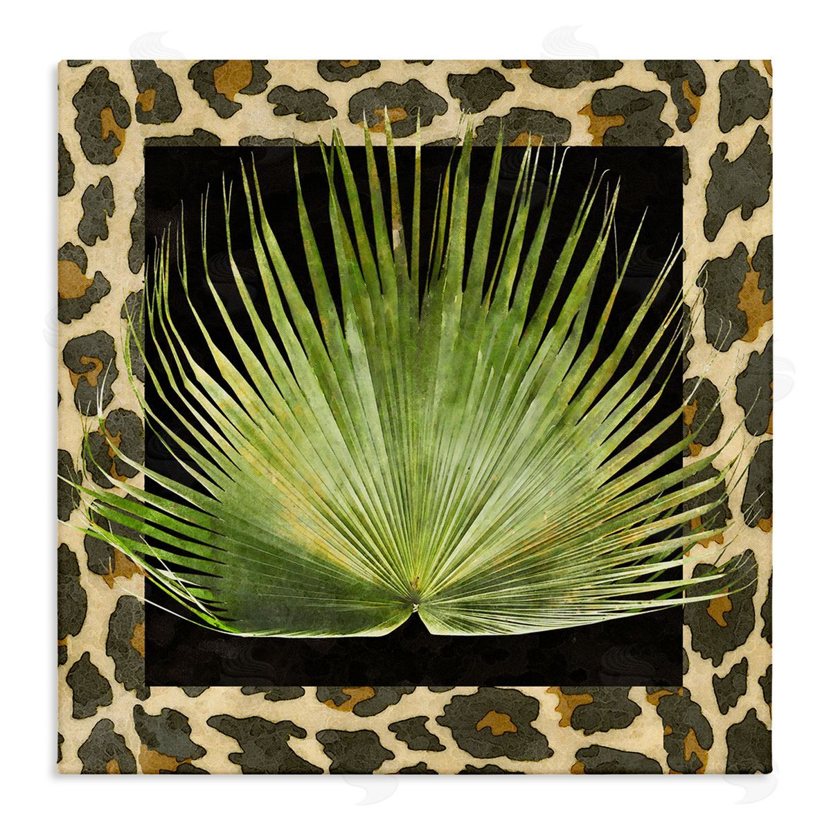 Alonzo Saunders Tropical Leaf Pattern Stretched Canvas Wall Art Print